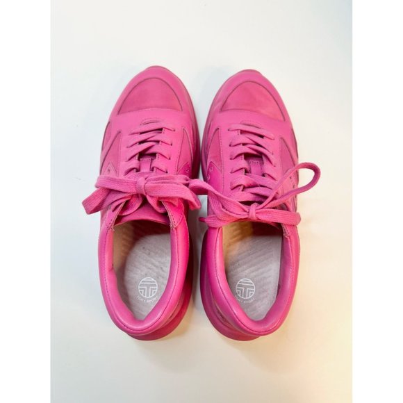 Tory Burch Bubble Bright Pink Sneakers, Size 7 - Picture 4 of 9